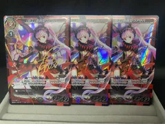 ミリオンアーサーTCG 【騎士】新春型 ウアサハ 藤ちょこ サイン 3枚
