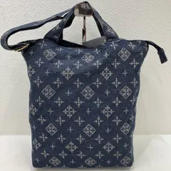 2346　Daily russet　デイリーラシット　ハンドバッグ　 2way　ショルダーバッグ　モノグラム　総柄　 デニム　ブルー系　青　レディースのサムネイル