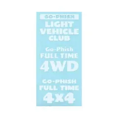 Go-Phish ゴーフィッシュ 4WDステッカー whiteのサムネイル