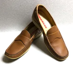 D309 PRADA プラダ レザー ドライビングシューズ サイズ36 キャメル 264811182のサムネイル