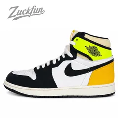 NIKE AIR JORDAN 1 HIGH OG VOLT GOLD ナイキ エア ジョーダン 1 ハイ カット オリジナル ボルト ゴールド ブラック 黒 ホワイト 白 イエロー 26.5cm メンズ ナイキ スニーカー U06306のサムネイル