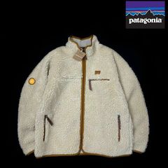 パタゴニア フリース US購入 ロゴパッチ(XL)グレー 赤 190124 - メルカリ
