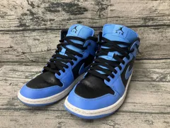 NIKE ナイキ スニーカー AIR JORDAN 1MID 27cm blue black