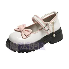 再入荷 特価 【JKローファー】厚底 浅口 ロリータ プリンセス 学生靴 可愛い 女子 コスプレ 通学通勤用 レディース CLL526P167のサムネイル