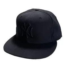 New Era ニューエラ MLB  59FIFTY CAP 帽子 NY Yankees ヤンキース ブラック ベースボールキャップ サイズ 7 5/8 60.6cm