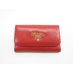 USED品 PRADA レッド 名刺入れ サフィアーノ 赤 カード入れ - メルカリ