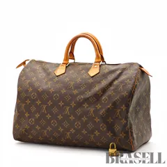 LOUIS VUITTON スピーディ40 M41522 バッグ ハンドバッグ ミニボストン ブラウン レディース 鍵 パドロック