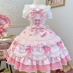 ロリータ ジャンスカ ピンク いちご - メルカリ