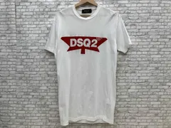 DSQUARED2 ディースクエアード2 プリント半袖Tシャツ  サイズXS ホワイト DSQ2レッドプリントロゴ
