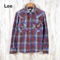 Lee リー タータンチェック スナップボタン ネルシャツ レッドのサムネイル