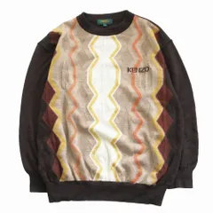 KENZO ケンゾー GOLF ロゴ刺しゅう ヴィンテージ ケーブルニット セーター プルオーバートップス 長袖 サイズ4 XL メンズ 【中古】
