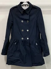 BURBERRY バーバリー アウター CHILDREN トレンチコート ノバチェック ネイビー サイズ14Y 164cm C8C11-725-29