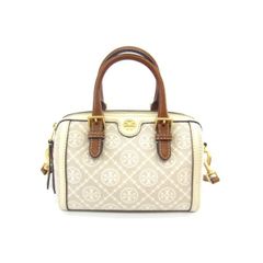 ✨美品✨トリーバーチ Tモノグラム ミニ バレルバッグ 2way ボストン 