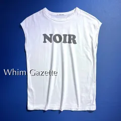 cU82 Whim Gazette 2023SS NOIRノースリーブカットソー プルオーバー Tシャツ フレンチスリーブ ホワイト 白 ウィムガゼットのサムネイル