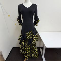 フラメンコ衣装 水玉模様 フリル ドレス - メルカリ