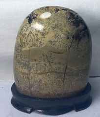 白檀水滴観音像オーストラリア産白檀オブジェ佛教美術品一刀彫り観音様 