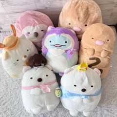 스미코구라시 봉제인형 8점 세트 선엑스 마스코트 고양이 캐릭터 토카게 시로쿠마 8