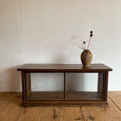 T1540美品☆ガラスショーケース アルミフレーム 店舗什器 コレクション