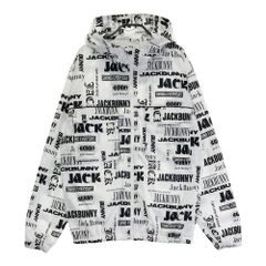 Jack Bunny 総柄 ロゴ フーデッド ジャケットサイズ5 Jack Bunny 総柄 ロゴ フーデッド ジャケットサイズ5 - メルカリ