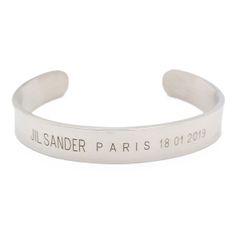JIL SANDER ジルサンダー オープンカフブレスレット シルバー - メルカリ