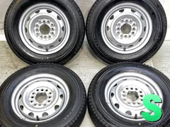 145/80R12 80/78N LT 
ブリヂストン W300 
　 WD 
12x4.0 40 100/110/114.3-4穴 
中古タイヤ スタッドレスタイヤ ホイールセット 4本セット
 w12260422017のサムネイル