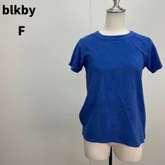 blkby Tシャツ F ブルー 青 レディース シンプル カジュアル 春夏【m107】のサムネイル