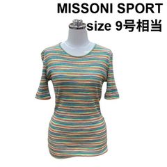 MISSONI SPORT イタリア製 半袖ニット チュニックワンピース S相当