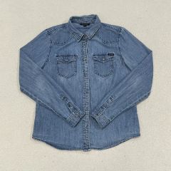 GUESS デニムジャケット USA ヴィンテージ ブルー 短丈 ブルー L 