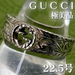 GUCCI アラベスクキャットヘッド シルバー リング 21号 SV925メンズ