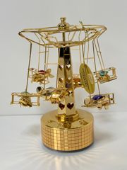スワロフスキーメリーゴーランドクリスタルオルゴール - メルカリ