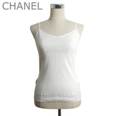 美品★CHANEL★ココマーク★カメリア★ノースリーブカットソー★ベスト★ CHANEL ベスト ジレ 総柄 ココマーク カメリア - メルカリ