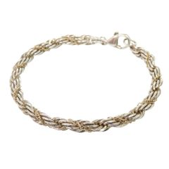 太郎様 ティファニー シルバー 18K ツイスト チェーン ブレスレット