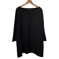 【中古】　LIMI feu　カットソー　長袖　トップス　クルーネック　無地　モモンガスリーブ　ポンチョ　日本製　ドメスティック　古着　/2496のサムネイル