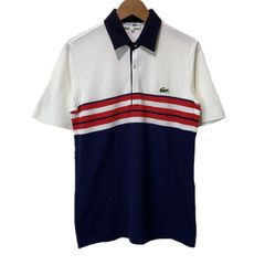 LACOSTE ラコステ メンズ フランス製 ヘリンボーン 半袖 ポロシャツ 