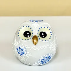 【九谷焼】ふくろう『白盛』のサムネイル