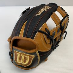 Wilson 軟式野球用グローブ ブラック×タン - メルカリ