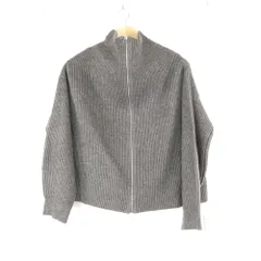 未使用 FRAY I.D フレイアイディー FWNT245026 2wayオフショルスキッパージップニット F ナイロン ウール 他 長袖 パーカー レディース AM8785A93 のサムネイル
