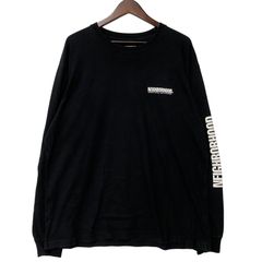 u*0様 CRONOS クロノス ブラックレター ロングスリーブTシャツ 黒 L