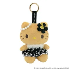 【海外販売NG】サンリオキャラクターズ「日焼けレオパードマスコット(ハローキティ・ブラック)」
