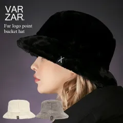 VARZAR バザール Fur logo point bucket hat バケットハット