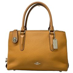 良品】COACH ハンドバッグ レディース ライトブラウン A013 - メルカリ