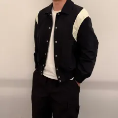 ヴィンテージ ポリエステルシェル スタジャン ジャケット