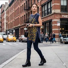 MARC BY MARC JACOBS マークバイマークジェイコブス 希少 サイドフルジップ 変形チュニック 紺 レオパード 総柄 S M 新品未使用タグ付き ワンピ 1点物のサムネイル