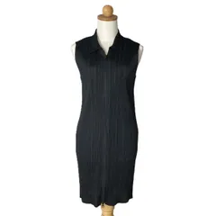 ISSEY MIYAKE イッセイミヤケ PLEATS PLEASE ワンピース ベスト PP04-JH320 ブラック サイズ 3 レディースのサムネイル