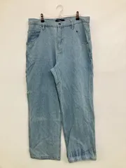 Beno ビーノ デニムパンツ L スカイブルー フルレングス 無地 ワイド・ルーズ ストレート レギュラー リジッド・ワンウォッシュ メンズのサムネイル