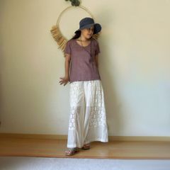 23SS ハグオーワー ヌキテパコラボレトロフラワーpt. ティアード
