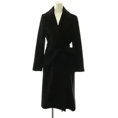 エムプルミエ ブラック M-Premier BLACK カシミヤ100 ベルテッド ロングコート チェスター ロング 34 黒 /NR ■OSのサムネイル
