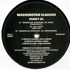 12” Funky DL / ATL Triangular Rotation / Is It A Dream  WCCAR003P Washington Classics /00250のサムネイル