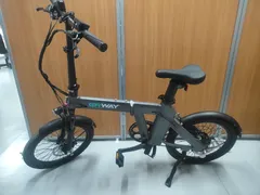 【初夏のセール開催中】折りたたみ電動アシスト自転車 ERWAY A02 グレーのサムネイル