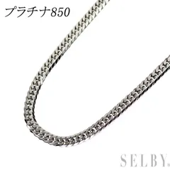  Pt850 ネックレス 喜平 6面ダブル